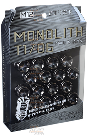 Kyo-Ei KICS Monolith T1/06 Open End Lug Nuts and Adapter Set
